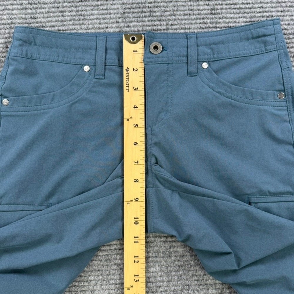Kuhl Splash 9.5" Inseam Cargo Short Women 2 Blue Hiking Trail Outdoor Drawstring - Picture 10 of 13